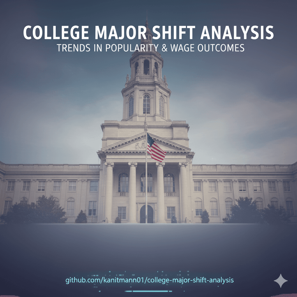 College major shift analysis dashboard